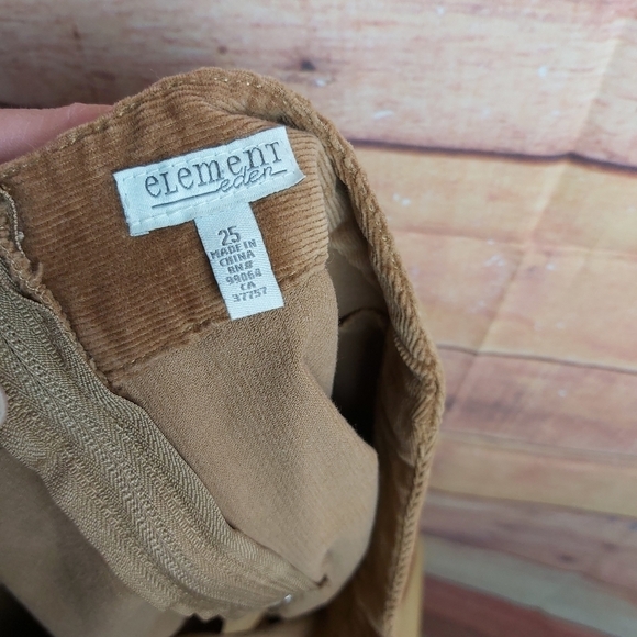 ELEMENT corduroy stretch A-line skirt size 25 - Picture 6 of 8